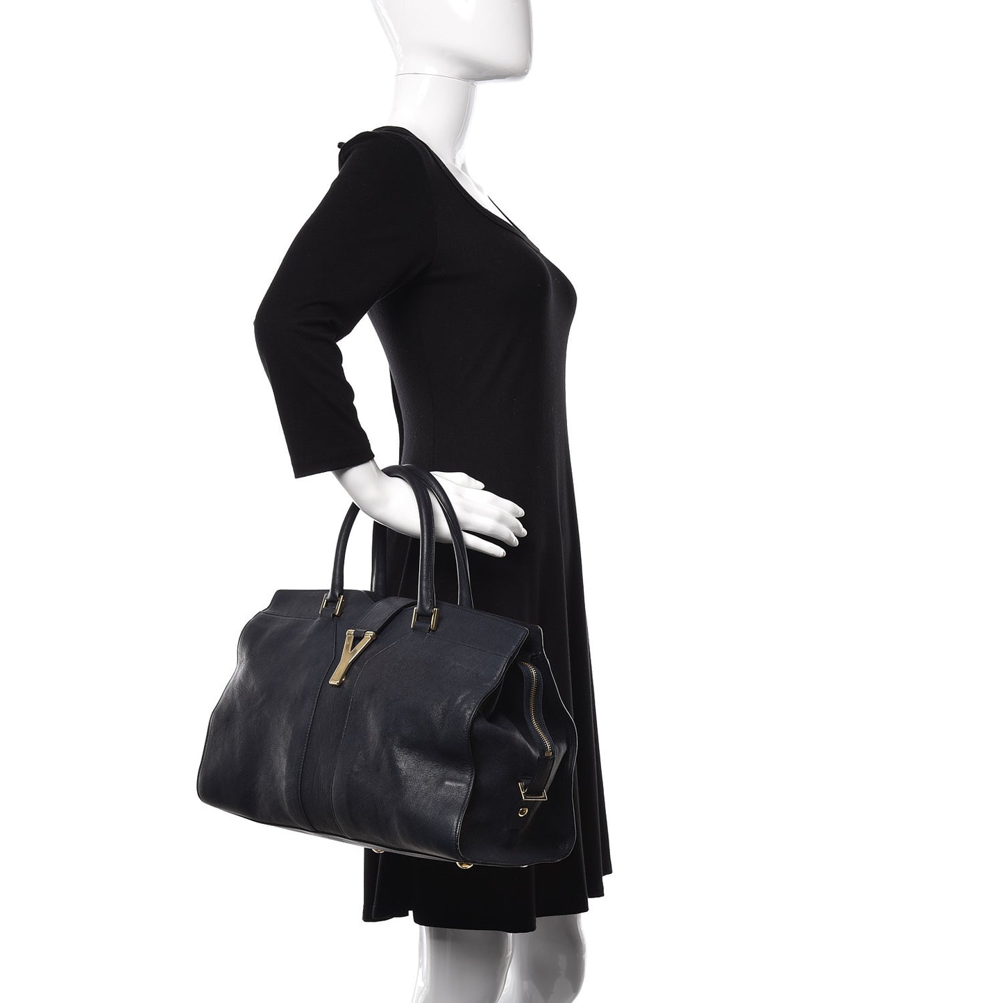 Sheepskin Medium Cabas ChYc Navy