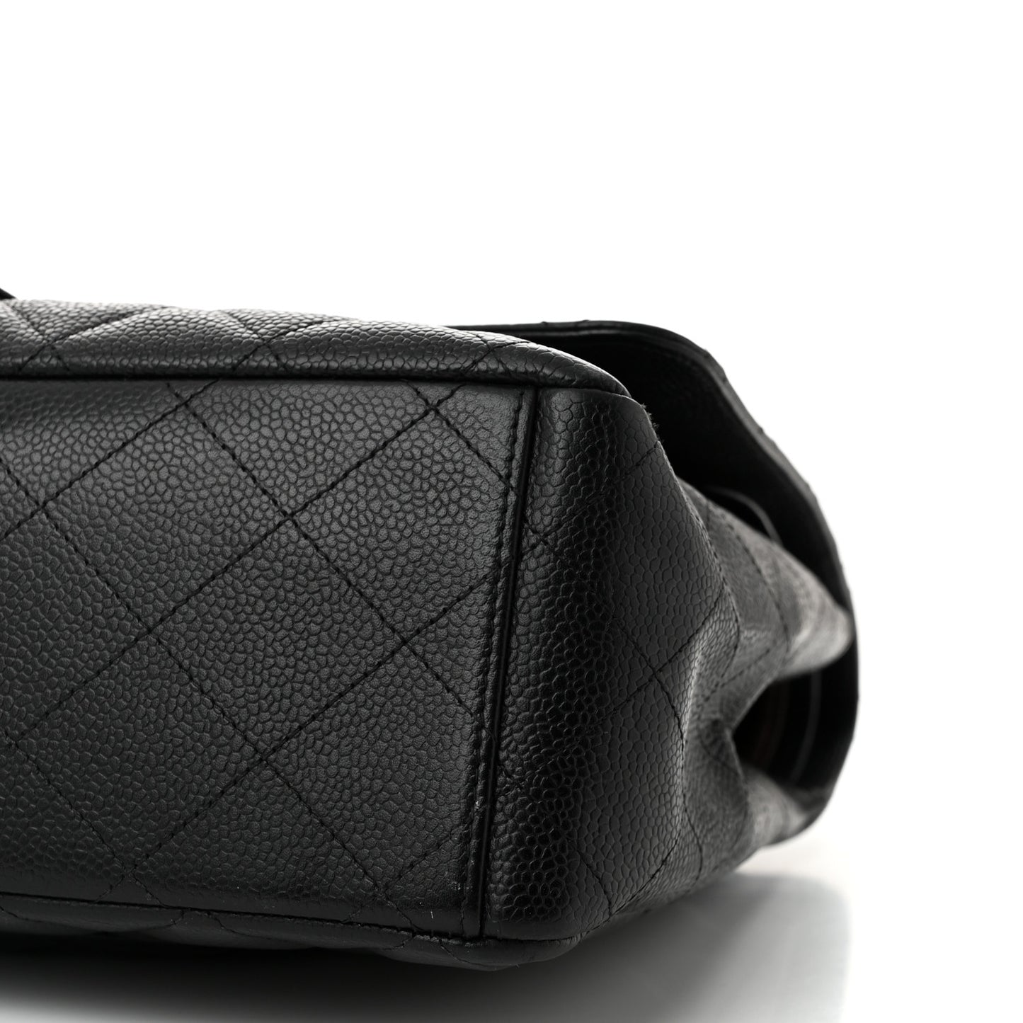 Caviar Quilted Maxi Double Flap Black