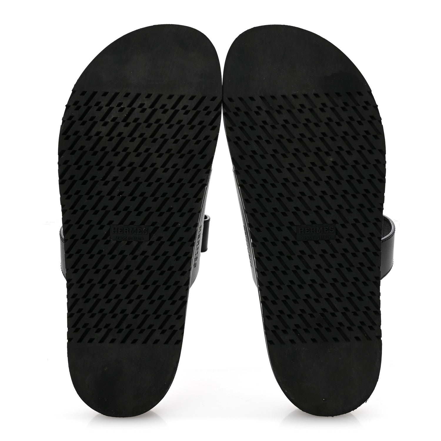 Hermes Calfskin Womens Chypre Sandals 41 Black 6 of 9