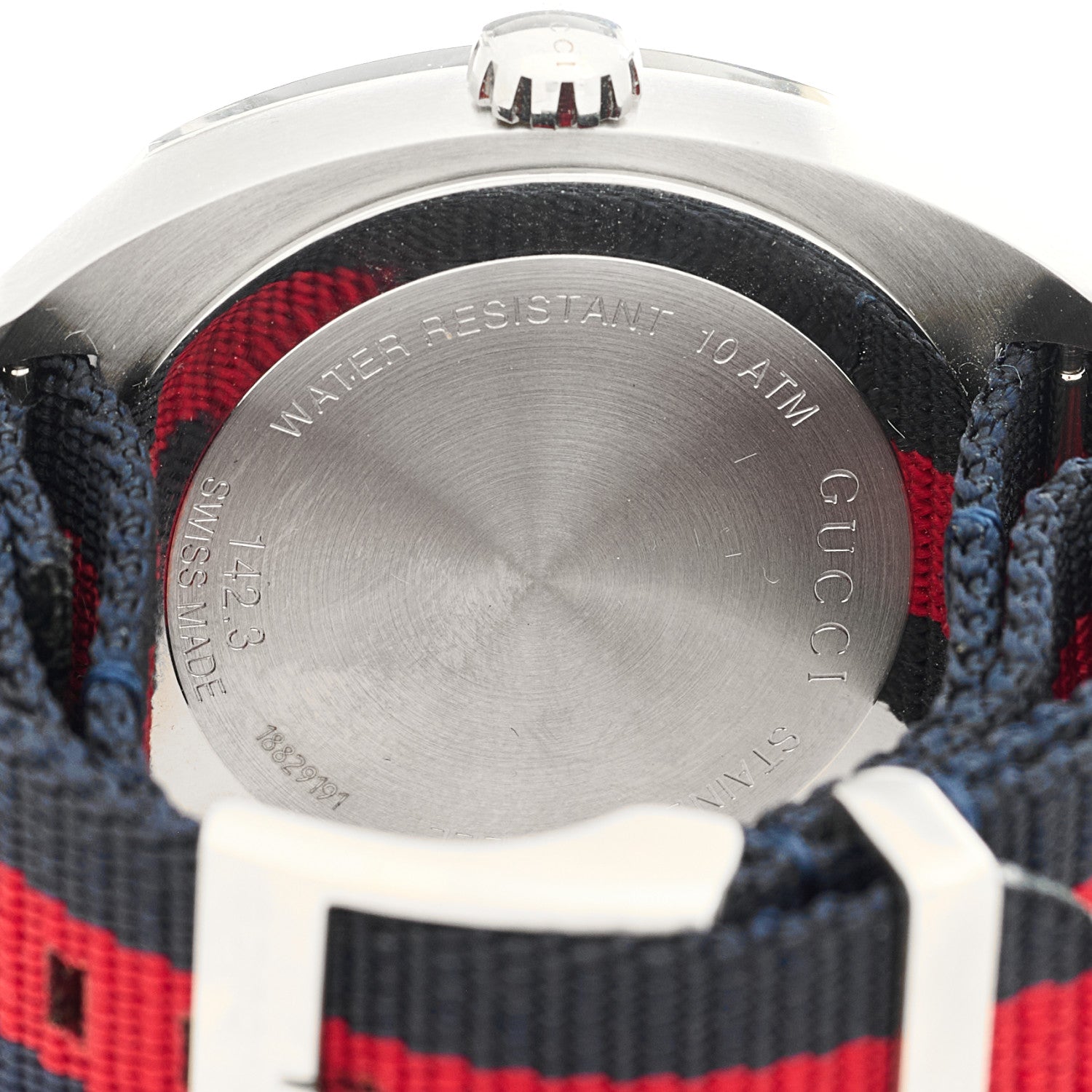 Gucci Stainless Steel Nylon 41mm GG2570 Quartz Watch Blue 4 of 4