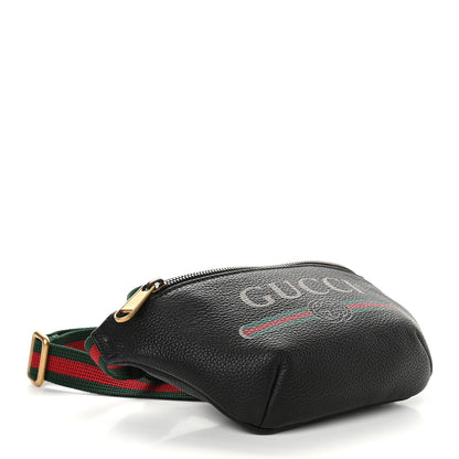 Gucci Grained Calfskin Small Logo Belt Bag Black 4 of 9