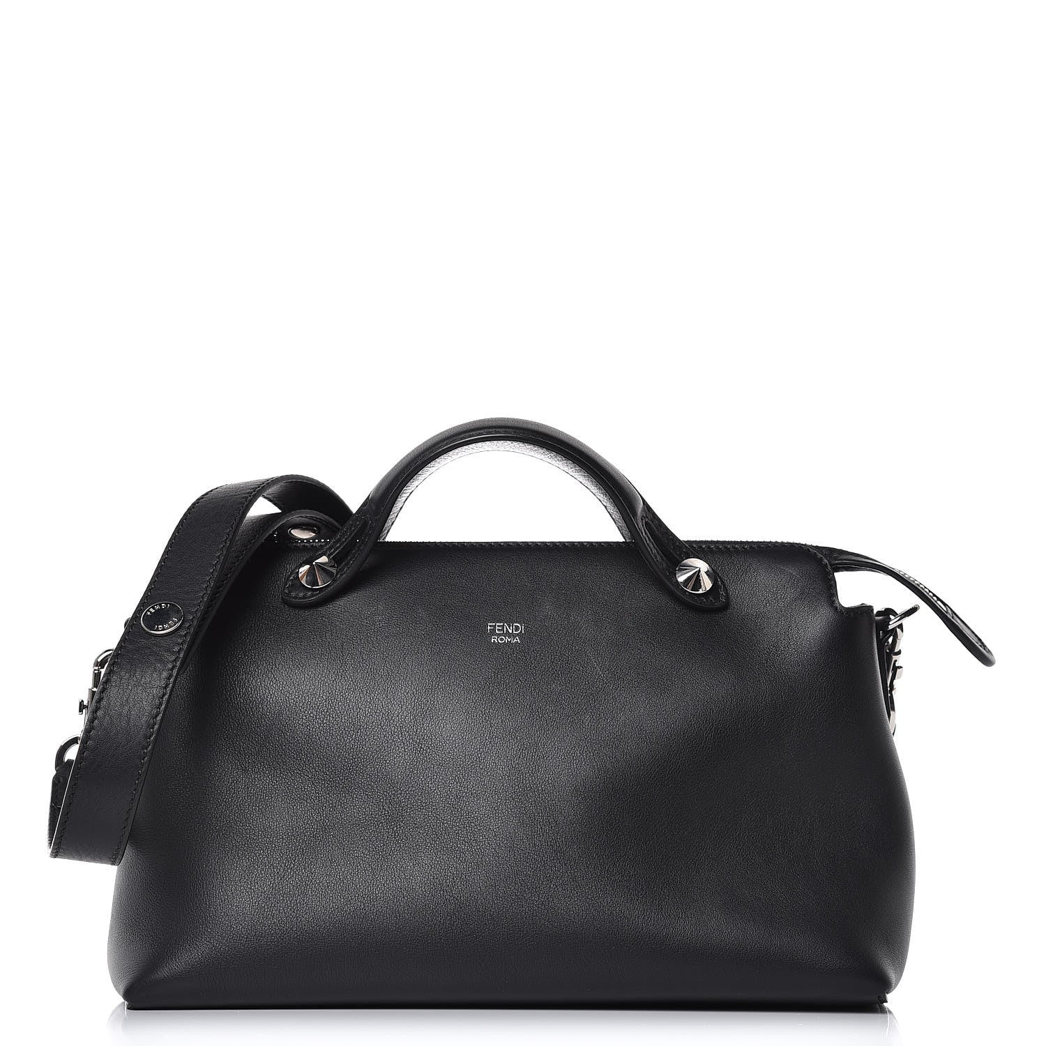 Fendi Vitello Dolce Medium By The Way Boston Bag Black 1 of 14
