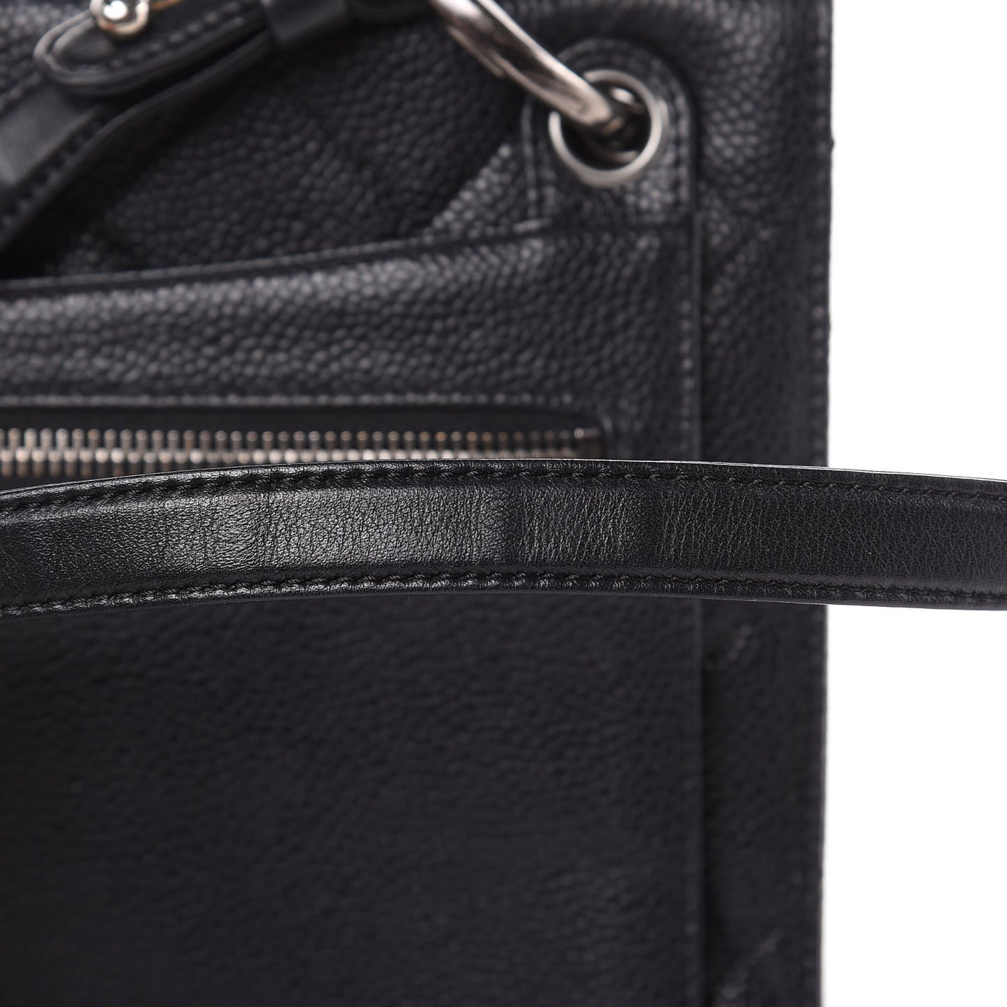 Caviar Quilted Large Retro Class Flap Black