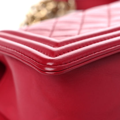 Chanel Calfskin Quilted Small Boy Flap Red 10 of 16