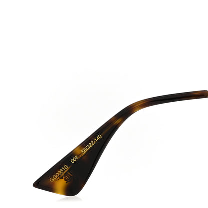 Gucci Metal Round Frame Sunglasses GG0061S Green Red 6 of 8