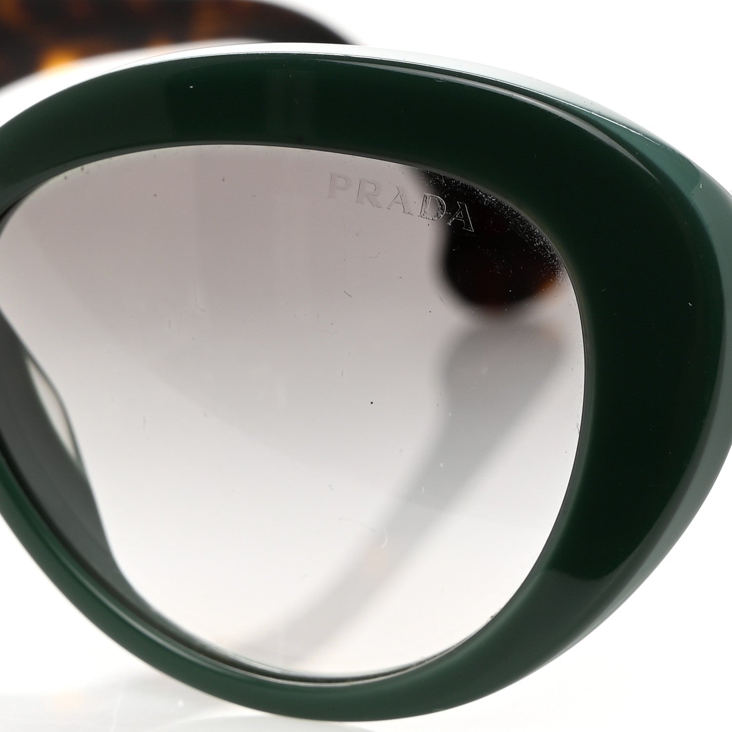 Prada Acetate Sunglasses SPR 15Q Green 7 of 8