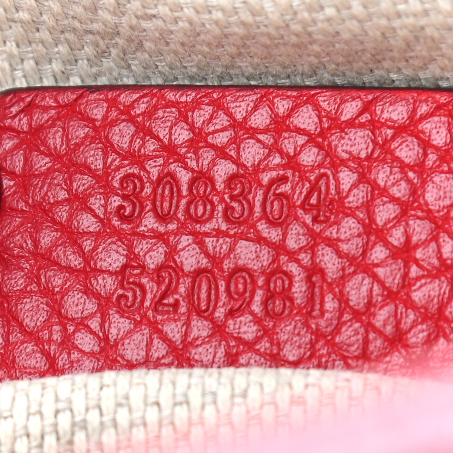 Gucci Pebbled Calfskin Small Soho Disco Bag Tabasco Red 7 of 14