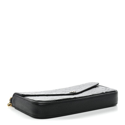 Louis Vuitton Empreinte Pochette Felicie Chain Wallet Black 5 of 14