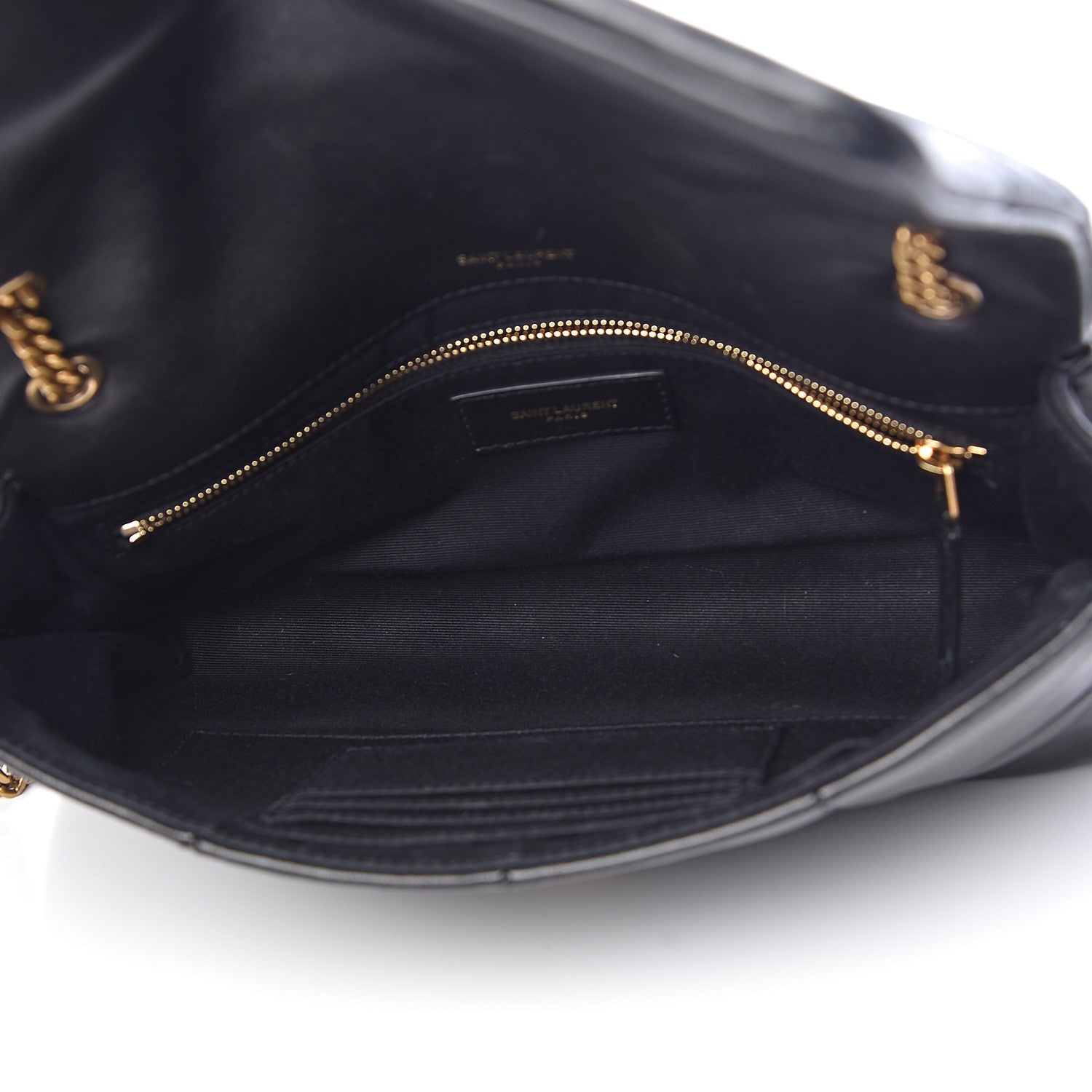 Saint Laurent Lambskin Patchwork Monogram Medium Jamie Black 5 of 9