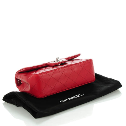 Chanel Lambskin Quilted Mini Rectangular Flap Red 4 of 8