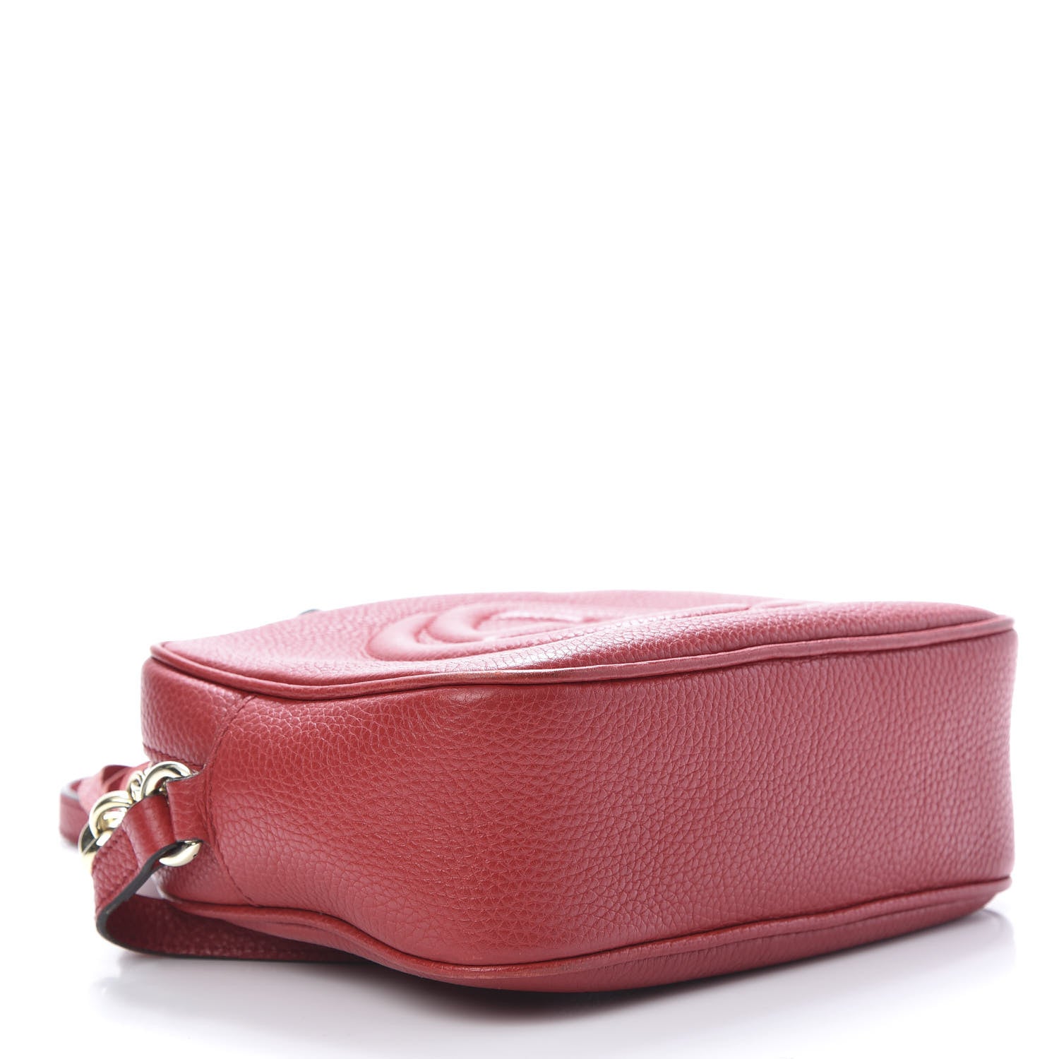 Gucci Pebbled Calfskin Small Soho Disco Bag Tabasco Red 4 of 15