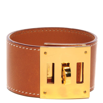 Hermes Natural Barenia Kelly Dog Bracelet 1 of 7