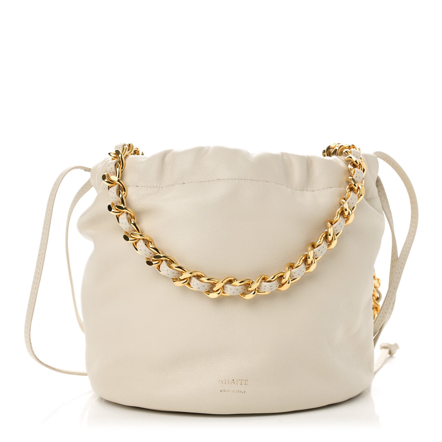 Khaite Smooth Calfskin Aria Bucket Bag Off White 1 of 9
