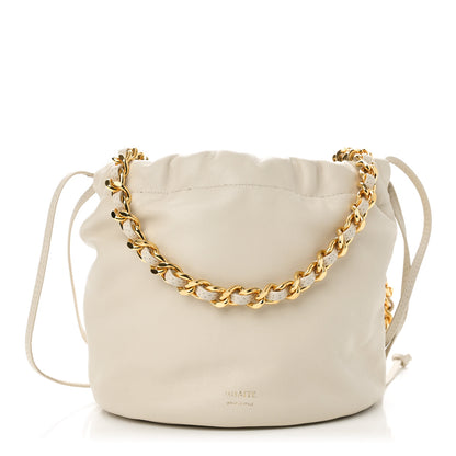Khaite Smooth Calfskin Aria Bucket Bag Off White 1 of 9