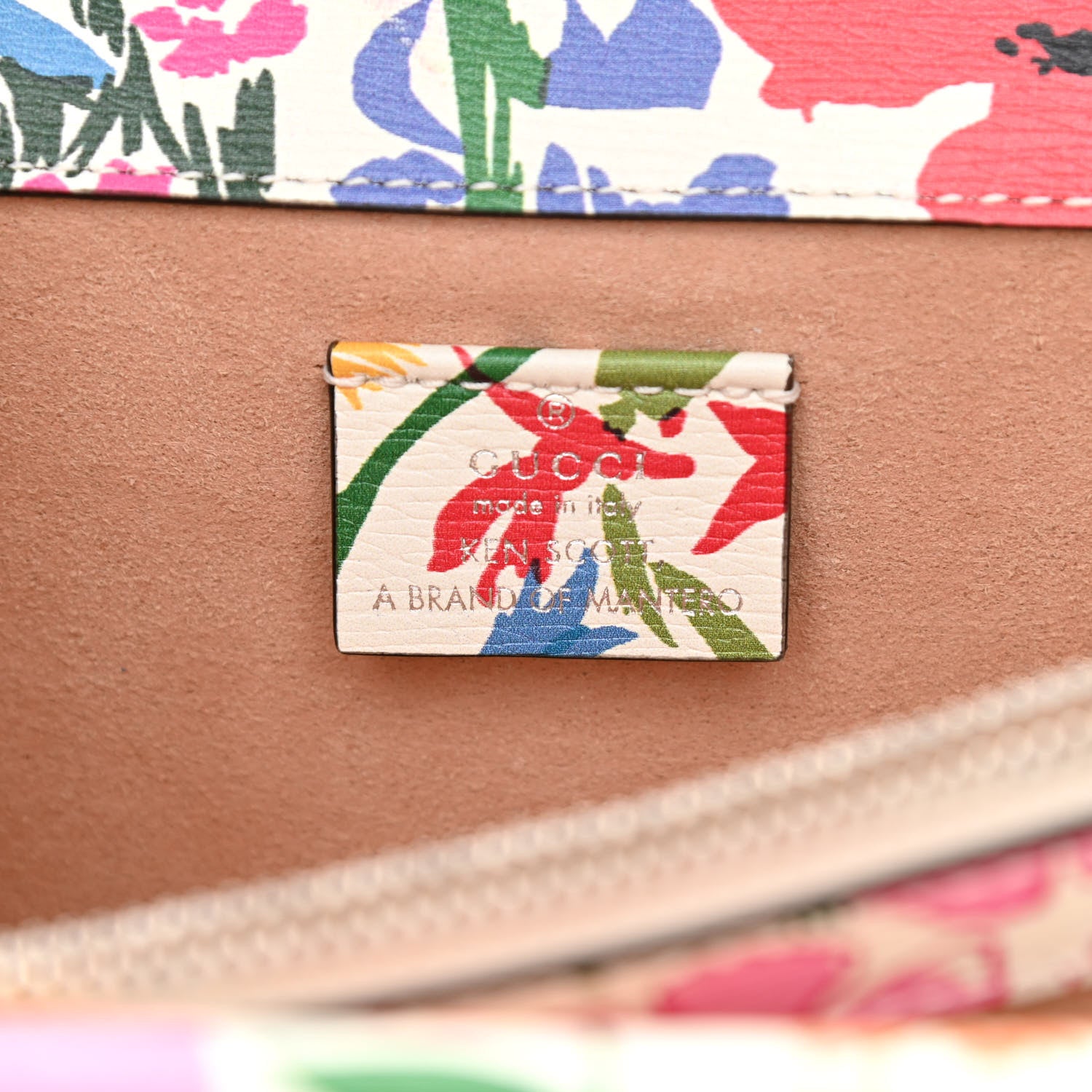 Gucci X KEN SCOTT New Shangai Calfskin Jardin D'Avril Floral Print Small Dionysus Shoulder Bag Ivory Pink 6 of 8