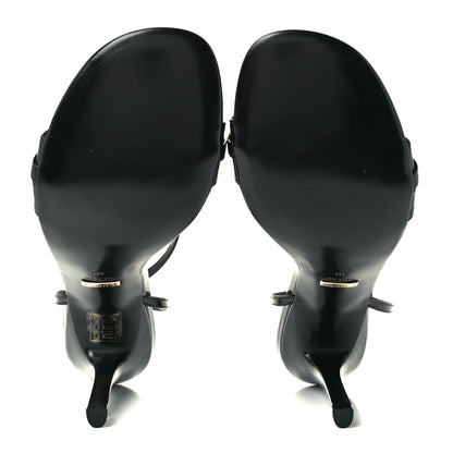 Gucci Patent GG Horsebit Moorea Sandals 40 Black 7 of 11