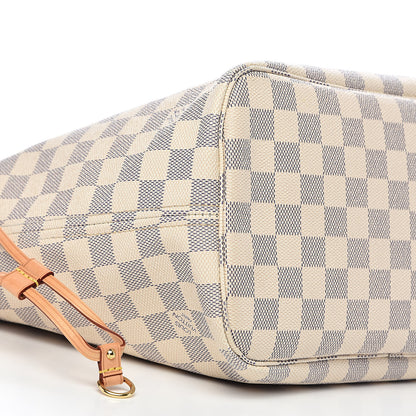 Louis Vuitton Damier Azur Neo Neverfull MM Rose Ballerine 14 of 16