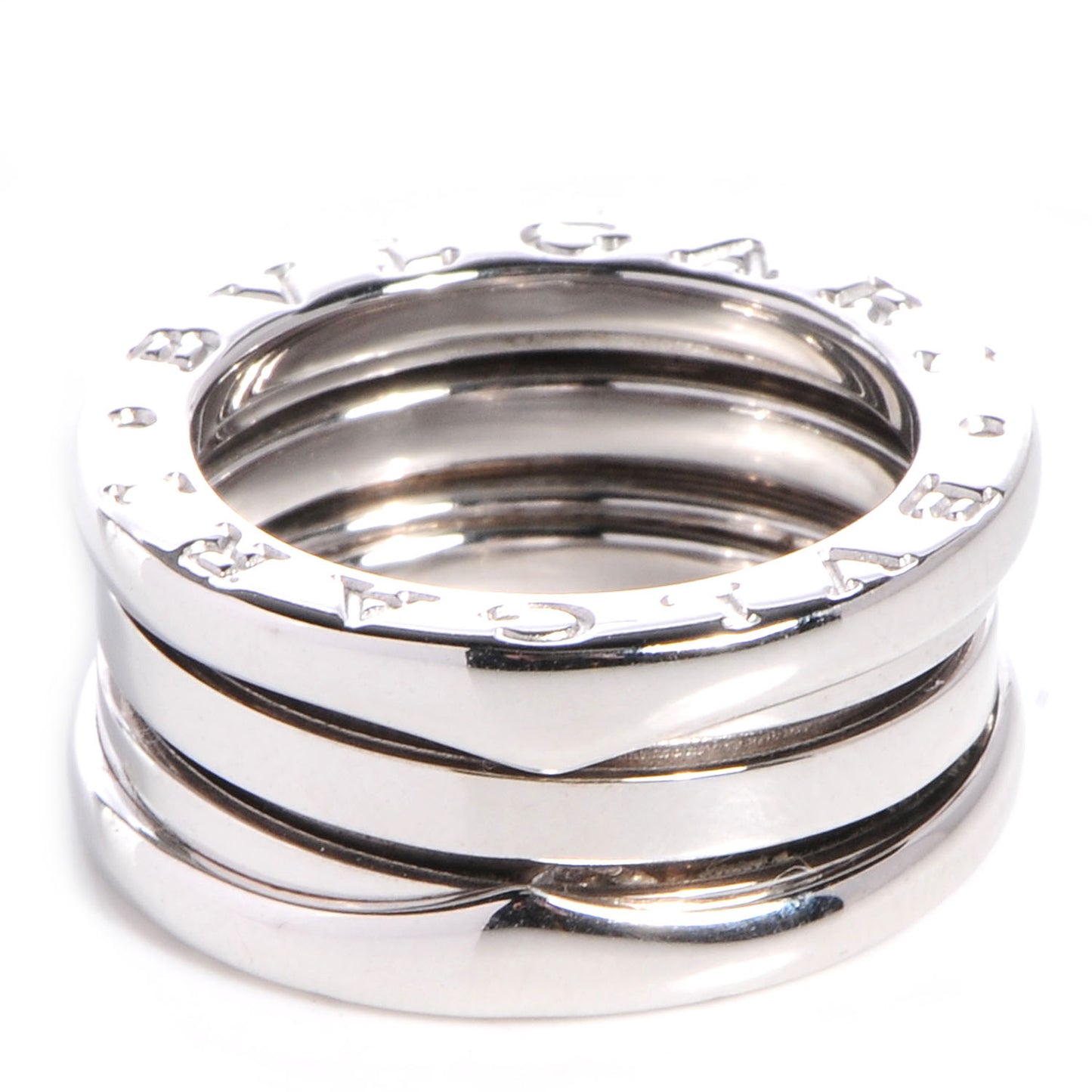 18K White Gold B.Zero1 Three-Band Ring 47 4