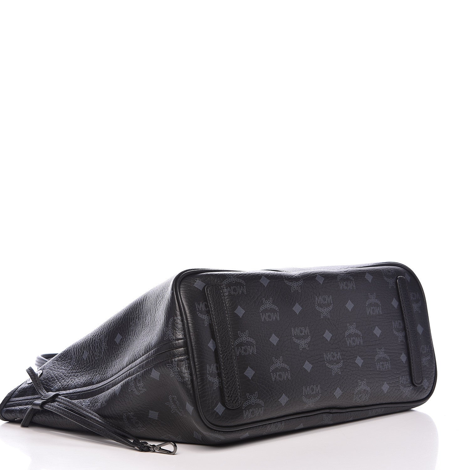 MCM Visetos Medium Liz Reversible Shopper Tote Black 9 of 16