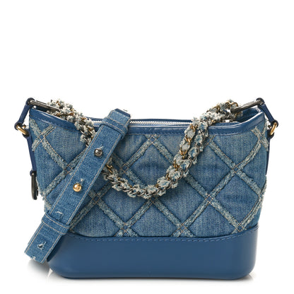 Chanel Denim Calfskin Small Gabrielle Hobo Blue 1 of 10