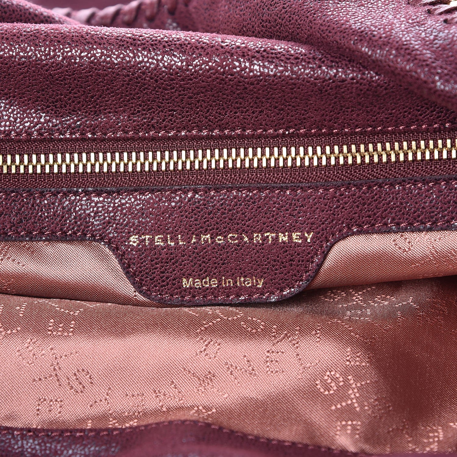Stella McCartney Shaggy Deer Falabella Fold Over Tote Plum 6 of 7