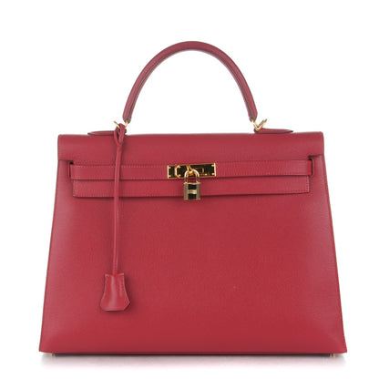 Hermes Courchevel Kelly Sellier 35 Rouge Vif 1 of 27