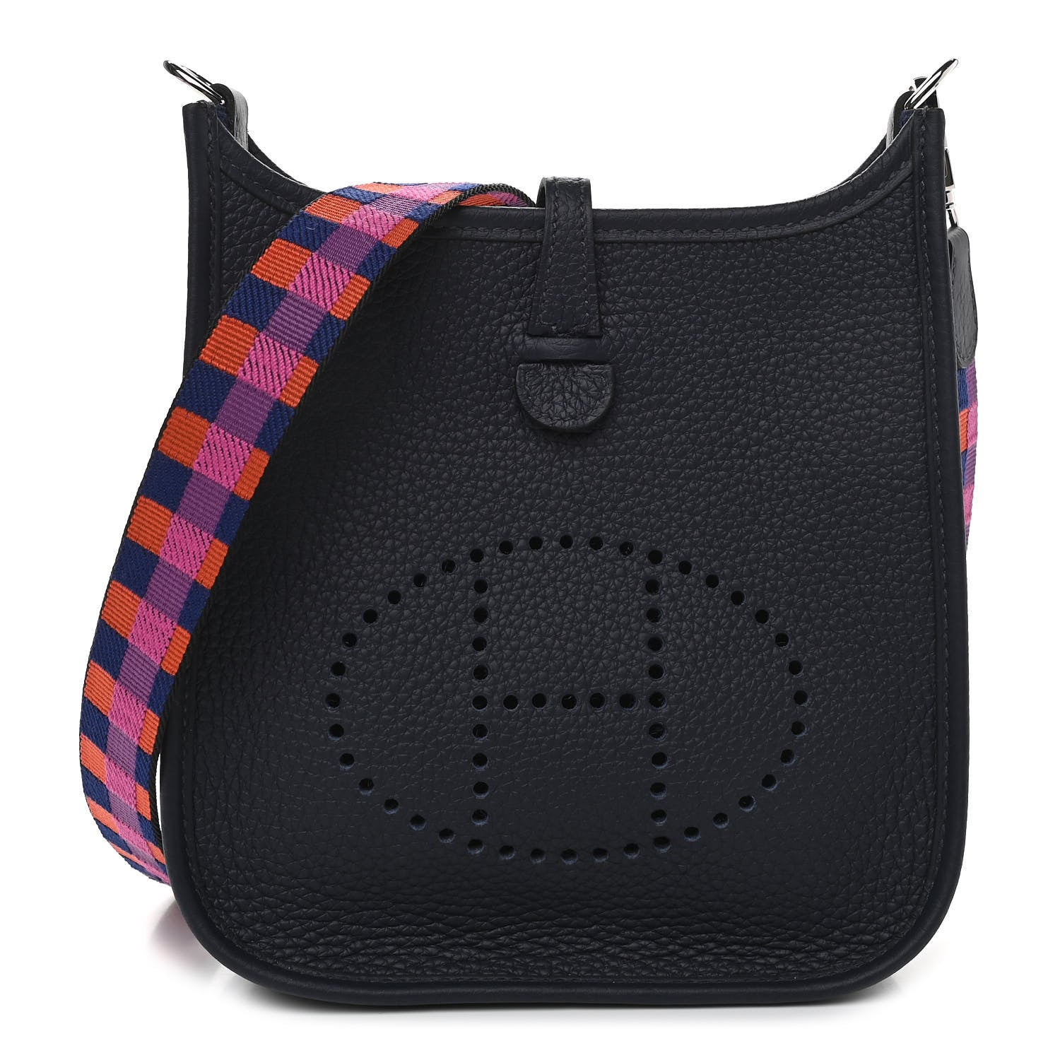 Hermes Taurillon Clemence Amazone Evelyne TPM Bleu Nuit 1 of 11