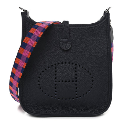 Hermes Taurillon Clemence Amazone Evelyne TPM Bleu Nuit 1 of 11