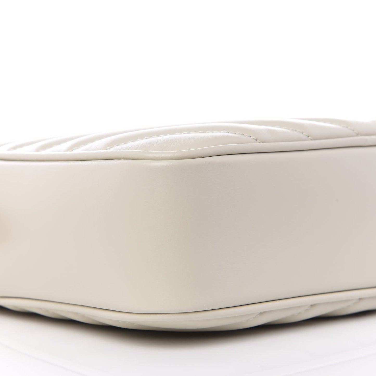 Calfskin Matelasse Monogram Lou Camera Bag Crema Soft