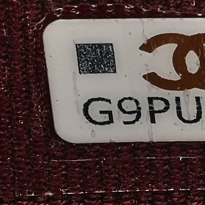 Chanel Caviar Quilted Studded CC Zip Card Holder Burgundy 7 of 7