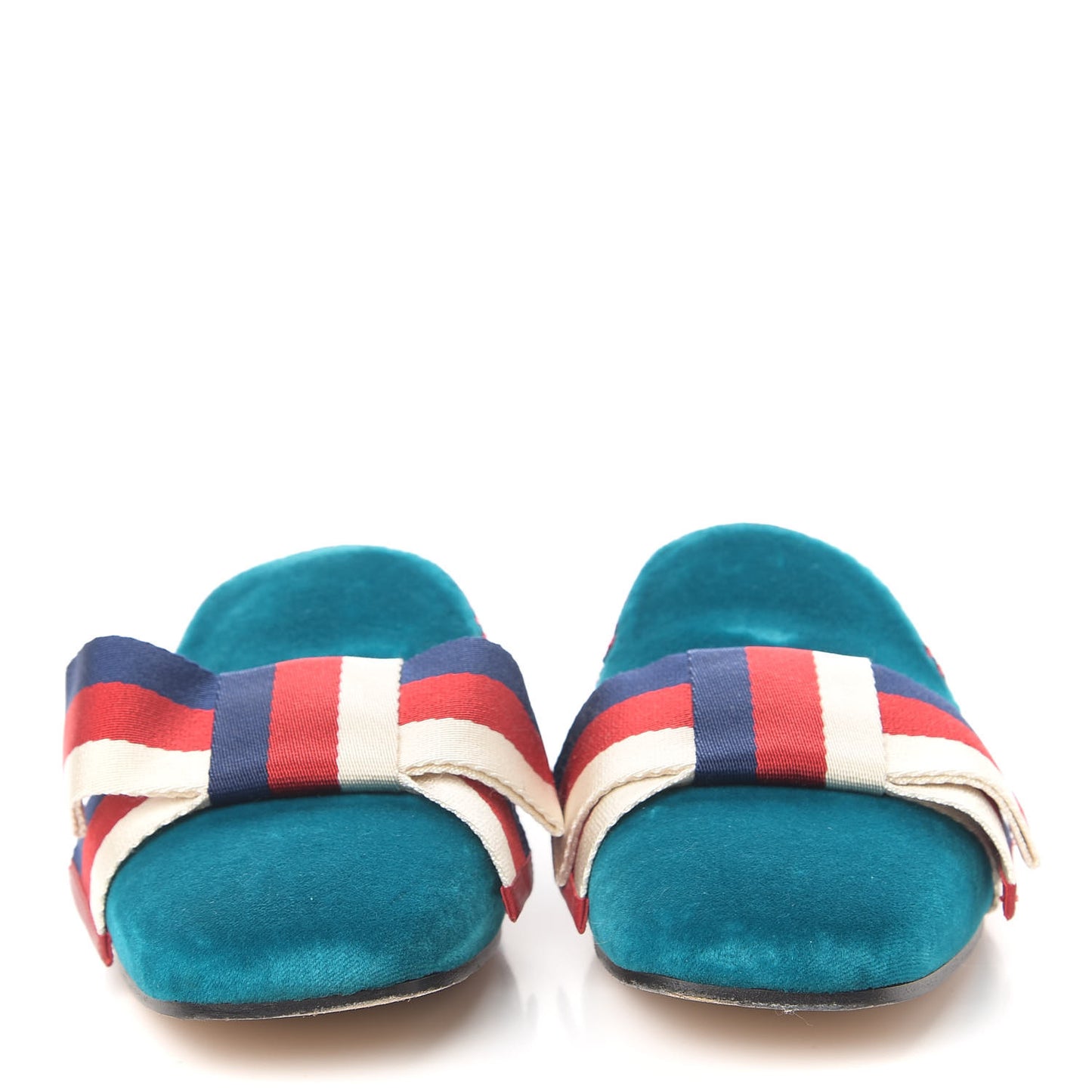 Softy Velvet Sylvie Bow Slippers 37.5 Pavone