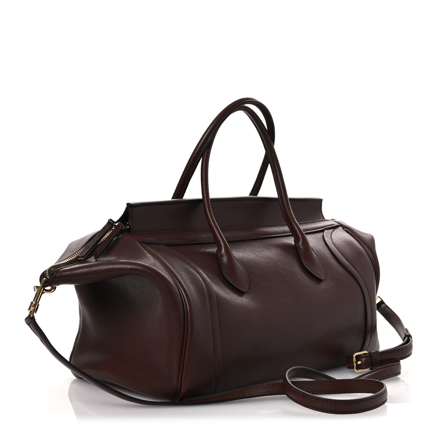 Celine Supple Shiny Lambskin Medium New Luggage Brick 3 of 11