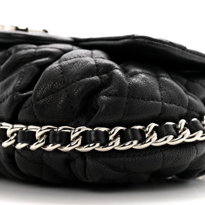 Chanel Washed Lambskin Quilted Mini Chain Around Flap Black 10 of 12