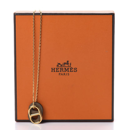 Hermes Swift O'Maillon Pendant Necklace Etoupe 8 of 8