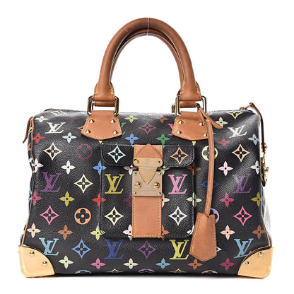 Louis Vuitton Monogram Multicolor Speedy 30 Black 1 of 15