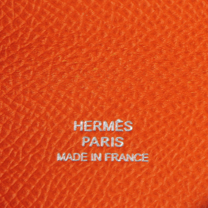 Hermes Epsom Calvi Card Case Orange 7 of 11