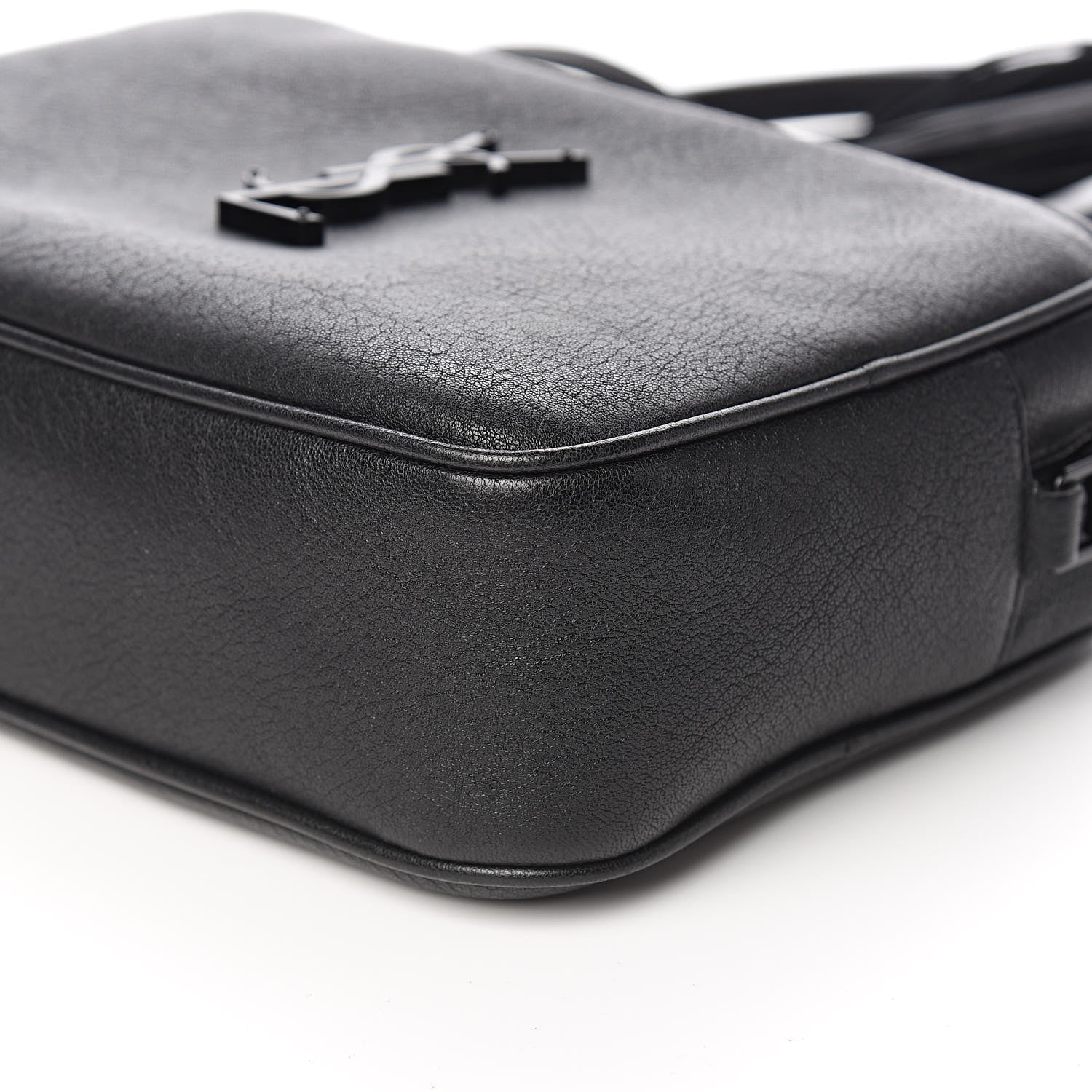 Saint Laurent Lambskin Monogram Lou Camera Bag Black 9 of 10