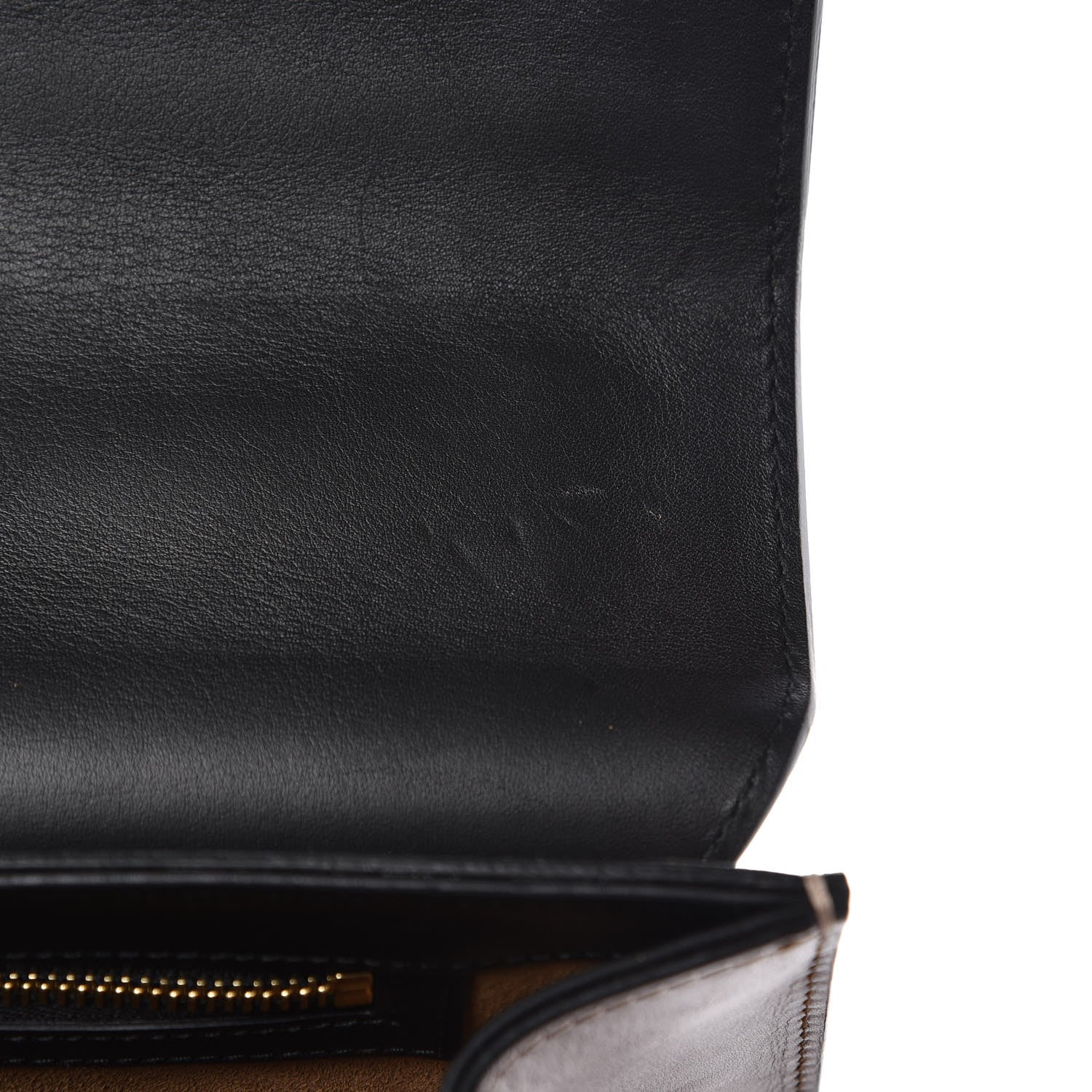 Gucci GG Supreme Monogram Calfskin Medium Padlock Shoulder Bag Beige Black Cuir 12 of 13