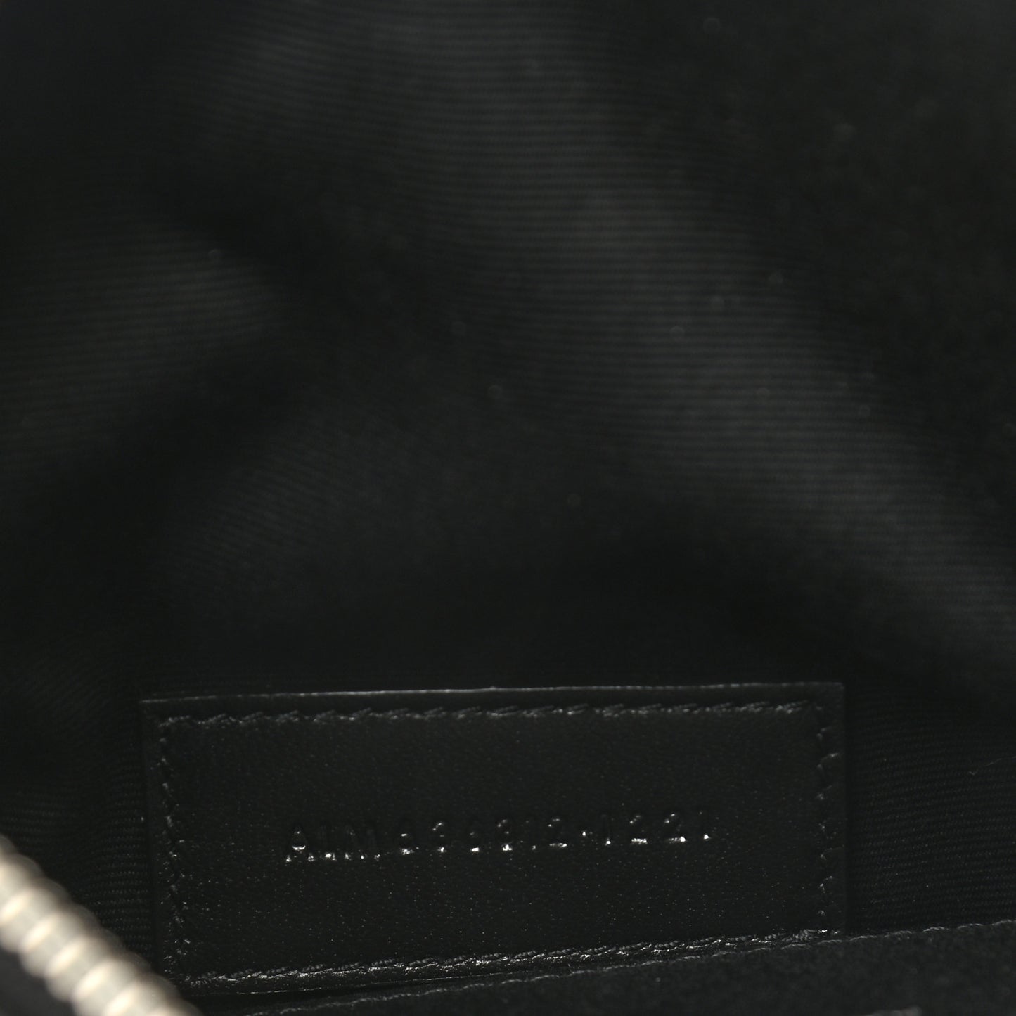 Grain De Poudre Chevron Monogram Bill Pouch Black