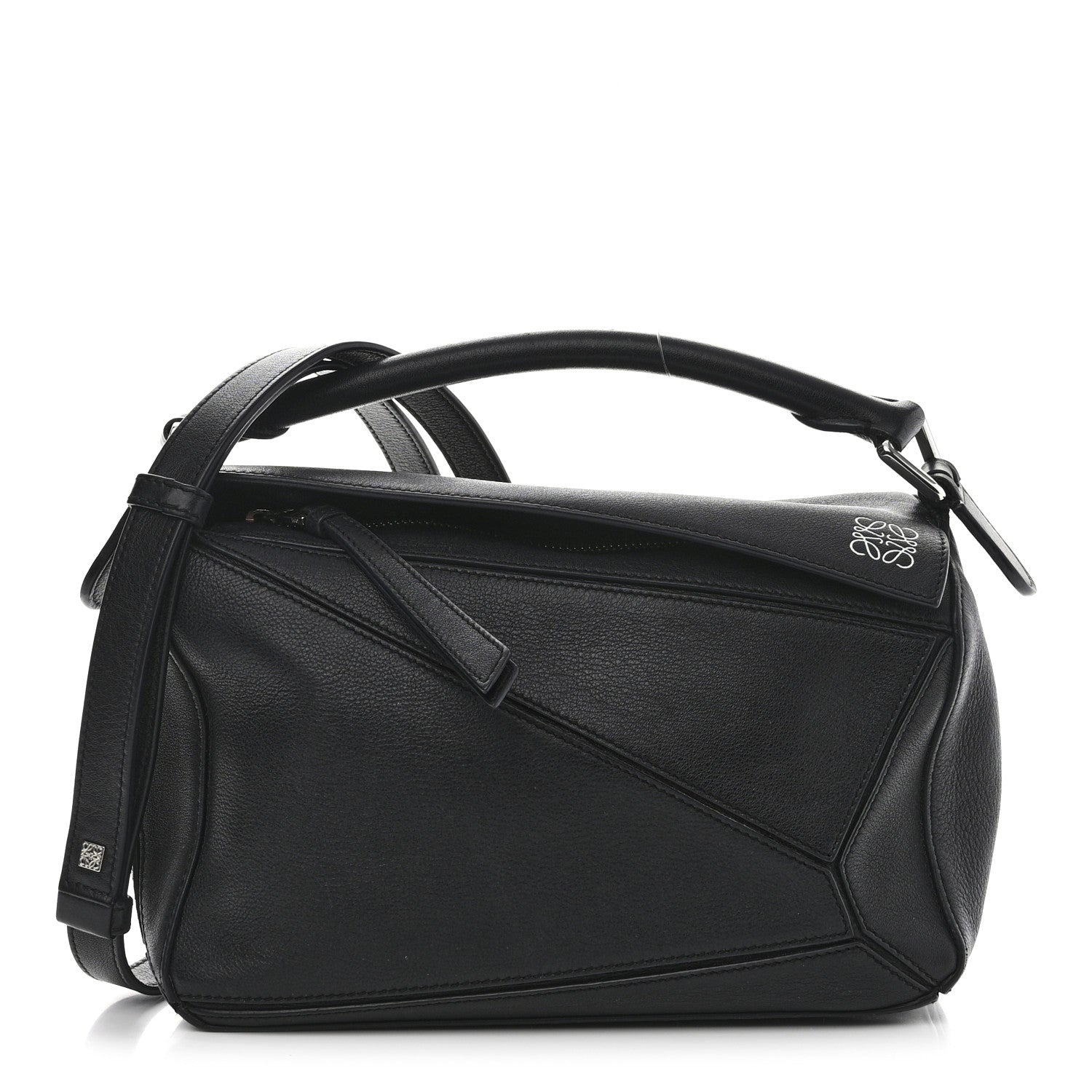 Loewe Calfskin Small Puzzle Bag Black 1 of 11