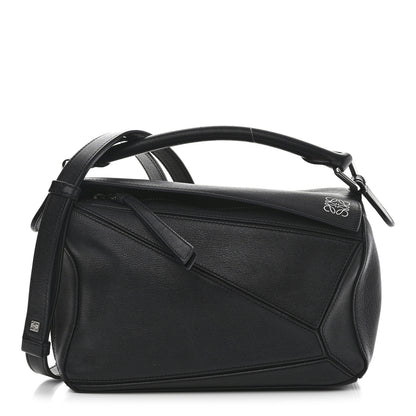 Loewe Calfskin Small Puzzle Bag Black 1 of 11