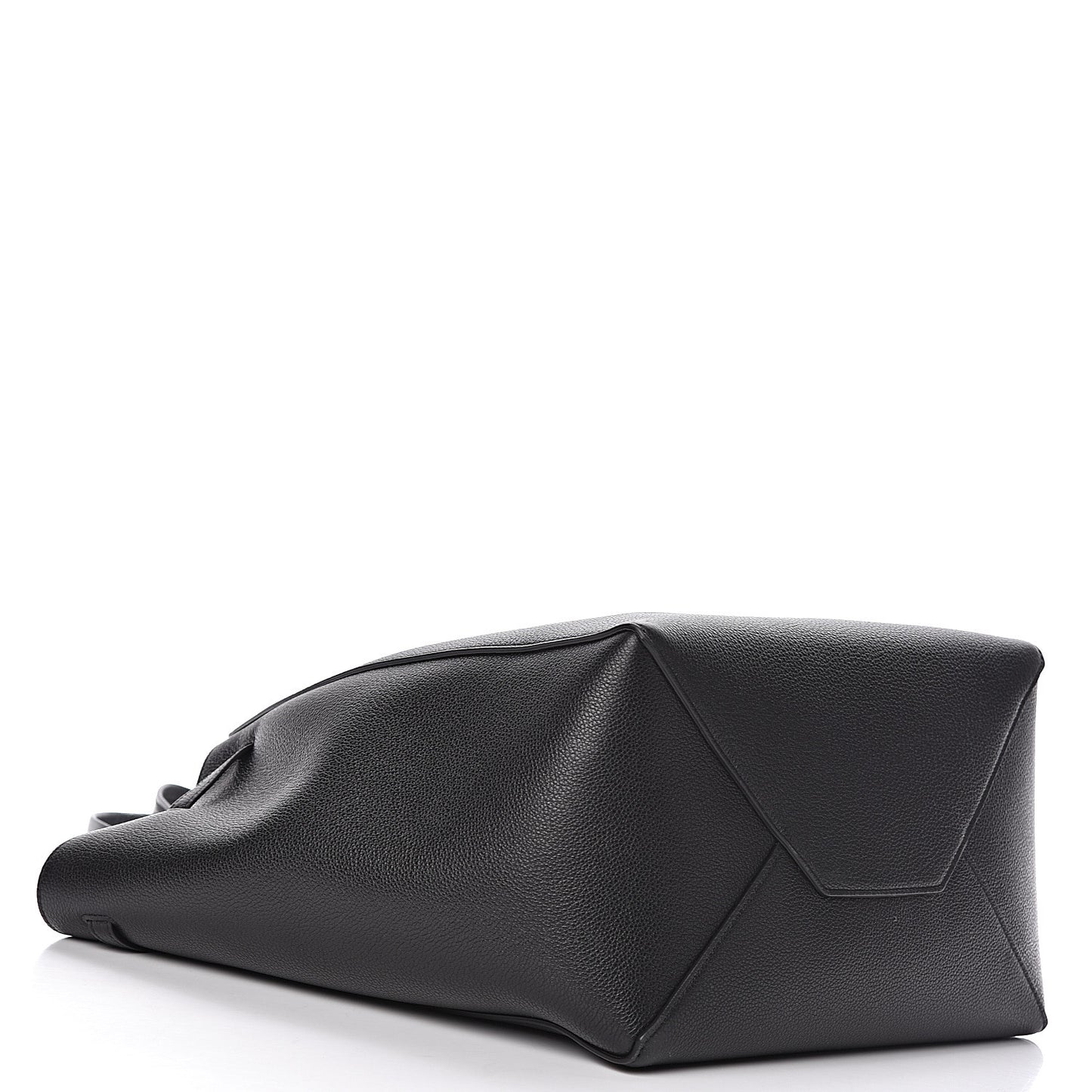 Soft Grained Calfskin Small Belt Cabas Phantom Black