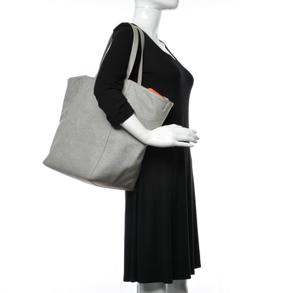 Celine Wool Medium Horizontal Cabas Phantom Pearl Grey 2 of 24