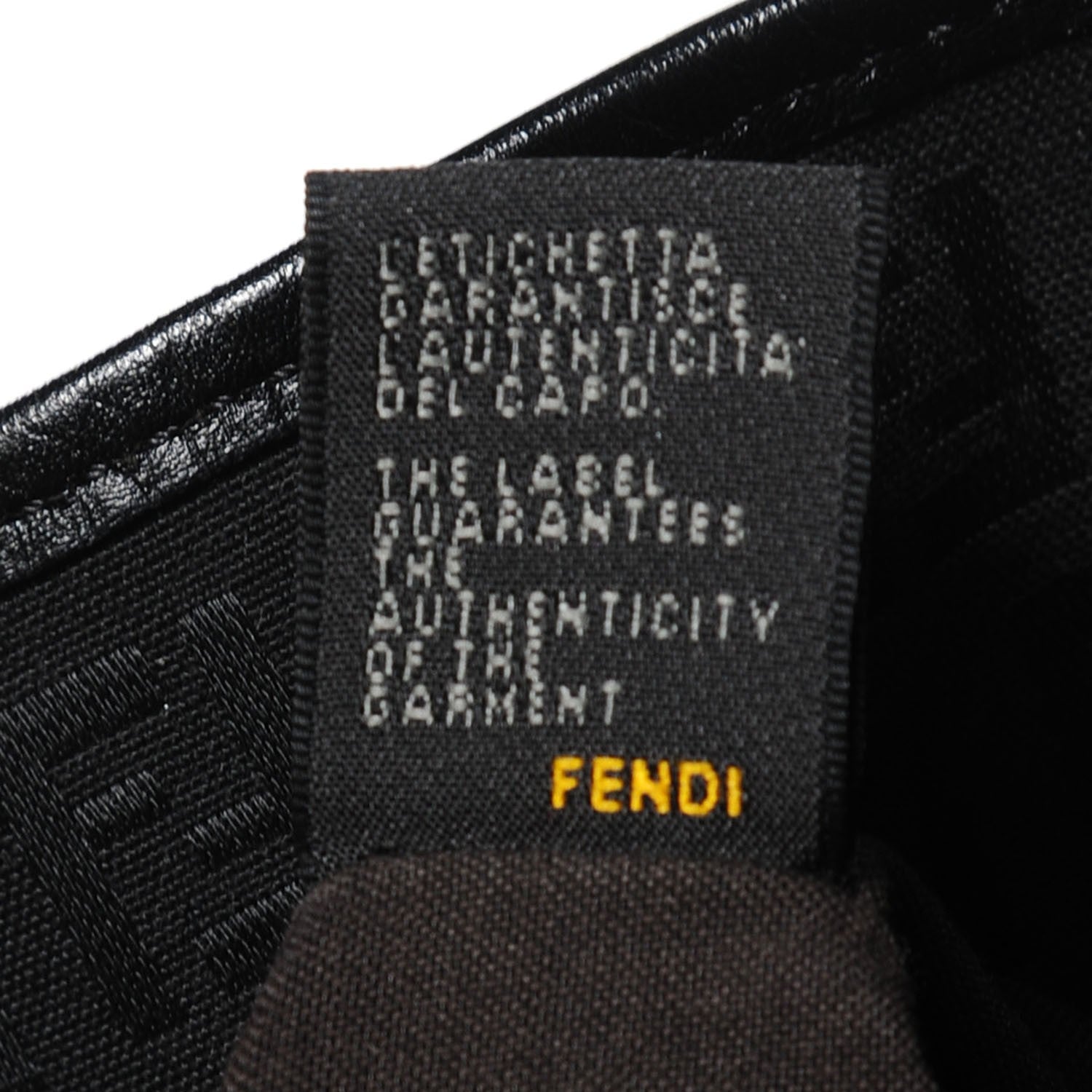 Fendi Zucchino Cuoio Chef Shopping Tote Black 7 of 9