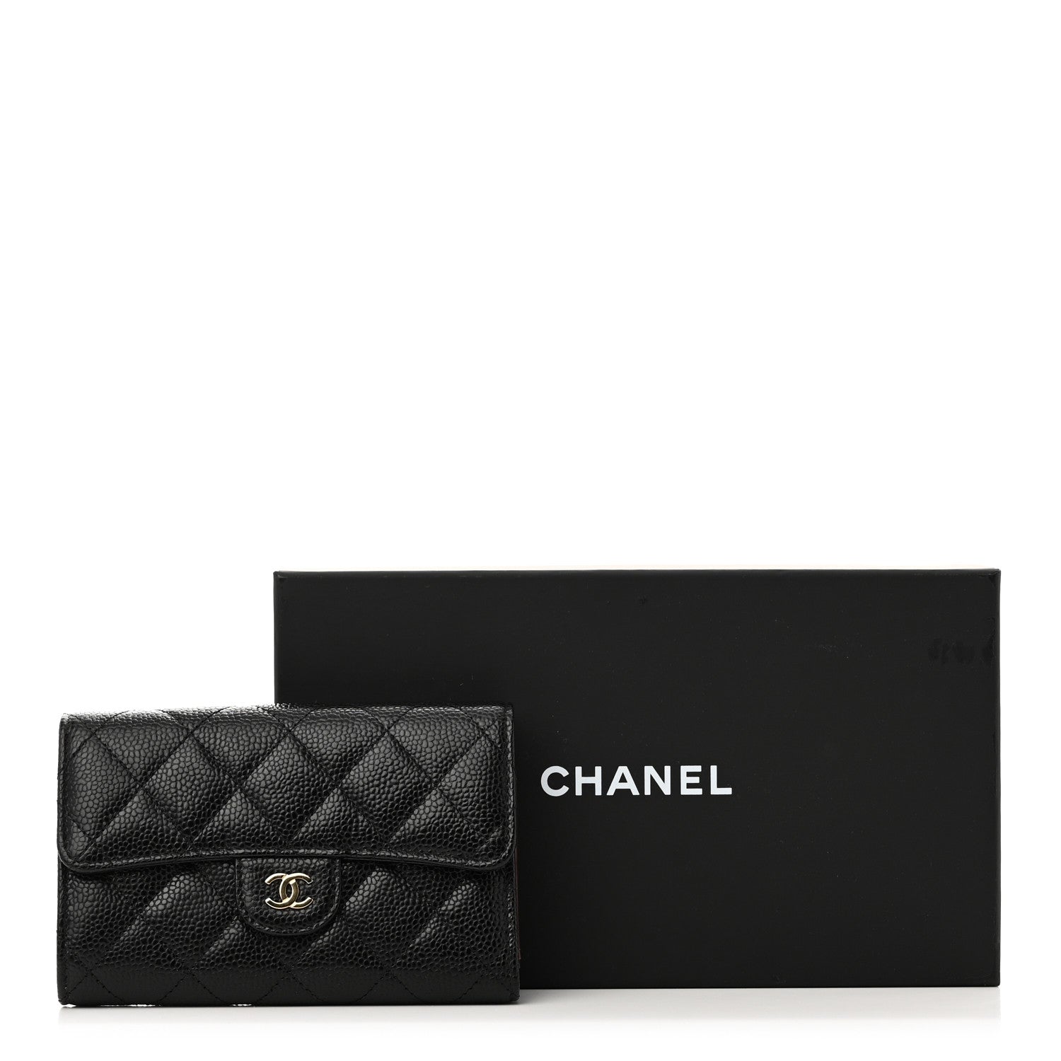 Chanel Caviar Quilted Medium Flap Wallet Black 9 of 9