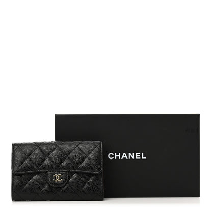 Chanel Caviar Quilted Medium Flap Wallet Black 9 of 9