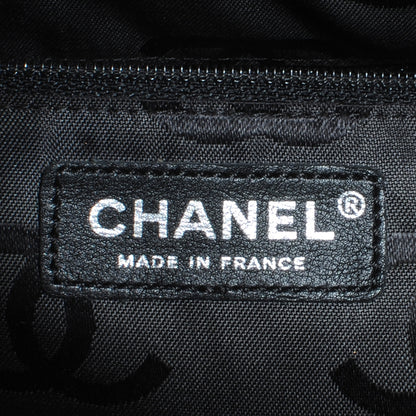 Chanel Calfskin Quilted Large Cambon Flap Beige Black 7 of 8