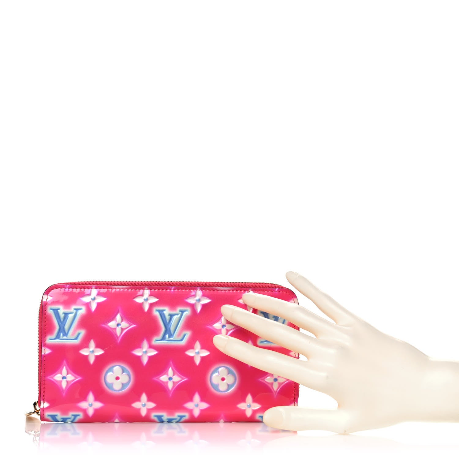 Louis Vuitton Vernis Valentine Zippy Wallet Fuchsia Neon 2 of 9