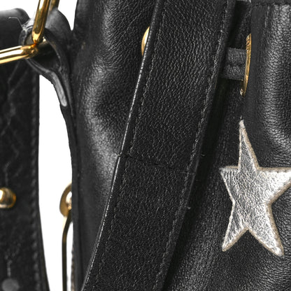 Saint Laurent Calfskin Star Small Emmanuelle Bucket Bag Black 10 of 11