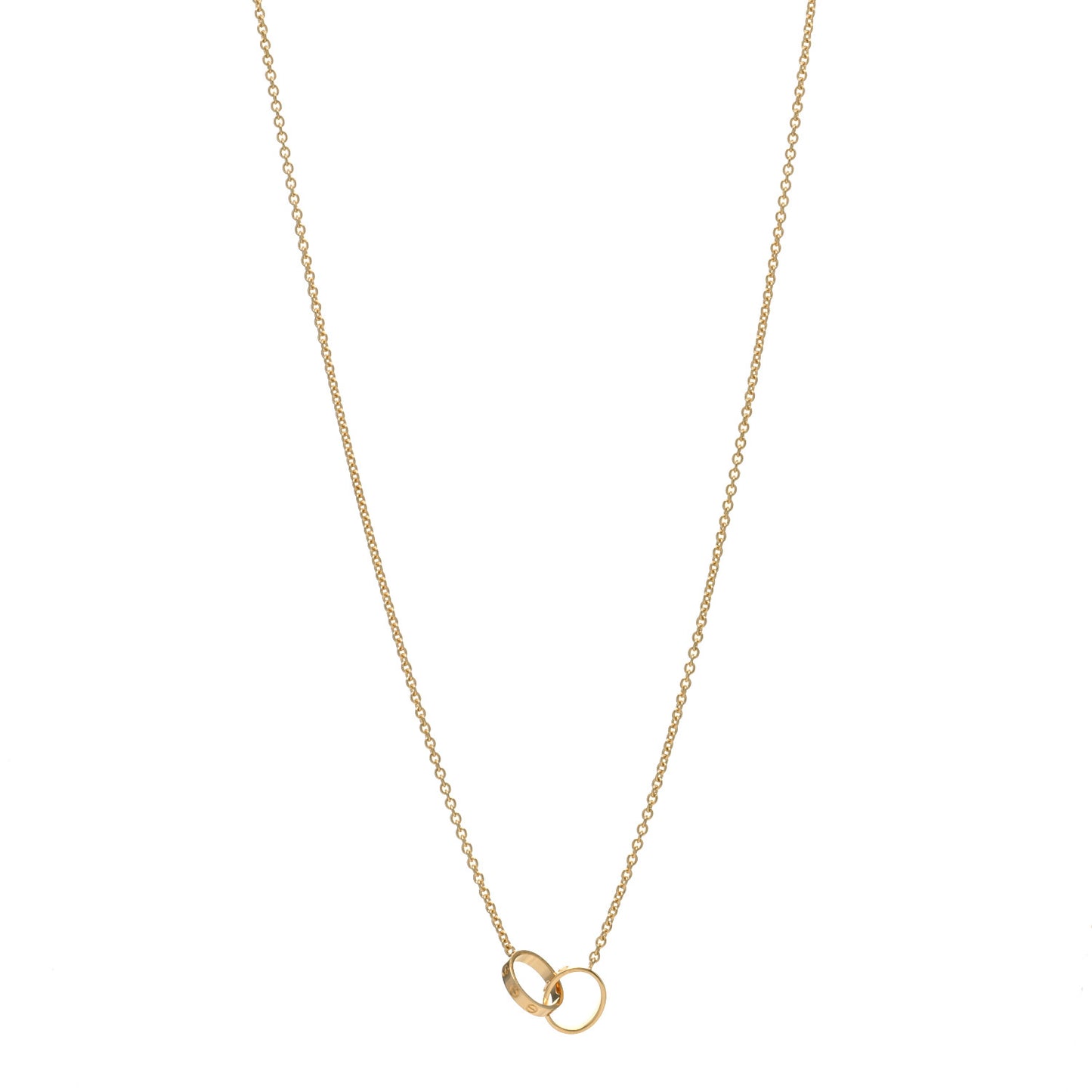 18K Yellow Gold Interlocking LOVE Necklace